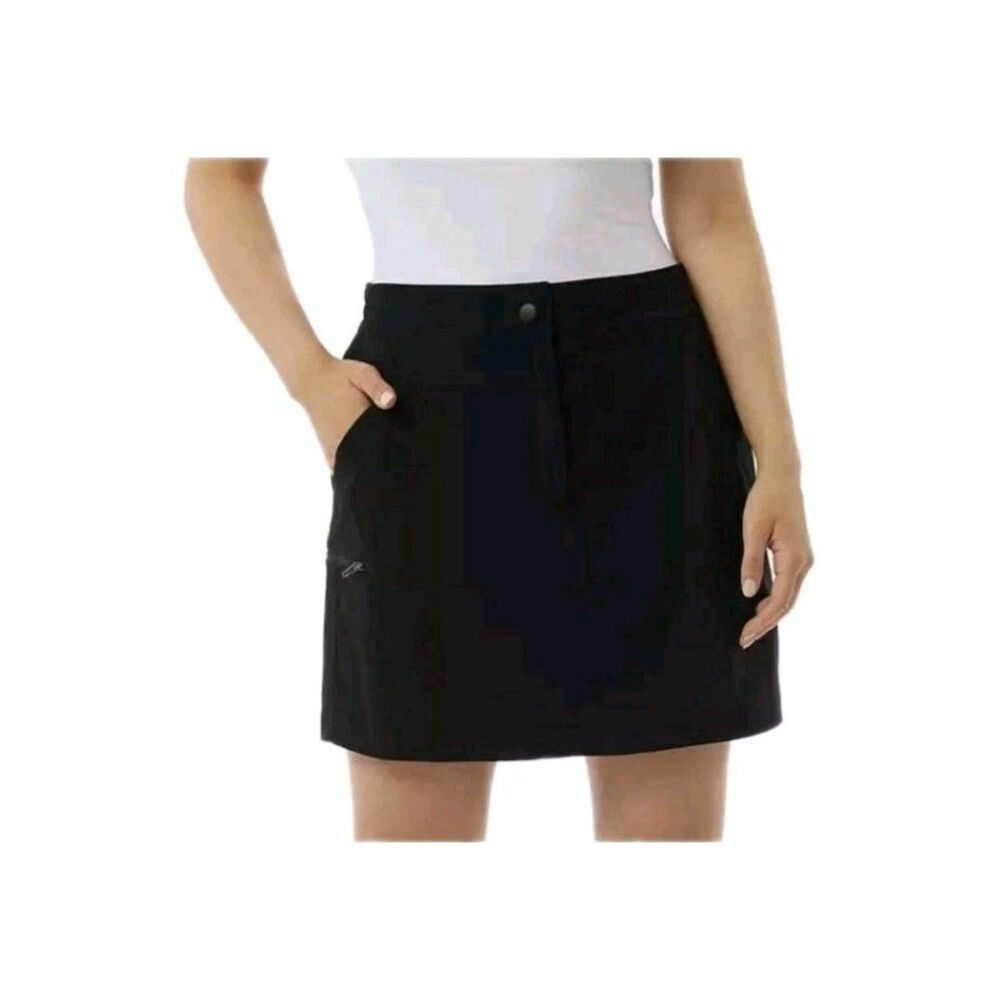 32 Degrees Ladies' Tech Skort Inner Layer Shorts Elastic Waist Black Size Small